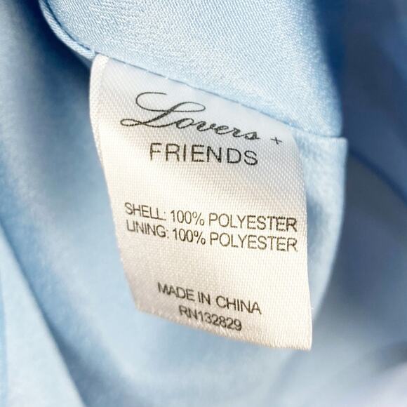 Lovers + Friends Billie Mini Dress Baby Blue New With Tags Size XXS - Picture 7 of 11